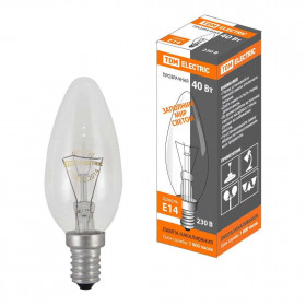 Лампа накаливания TDM Electric Е14 40W прозрачная SQ0332-0009 