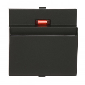 Накладка LK Studio для выключателя гостинничного для включения с помощью карточки (черный бархат)  LK60, LK80 860708 