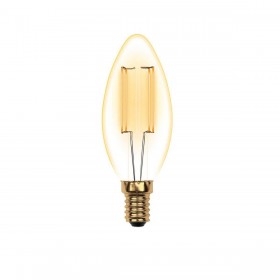 Лампа светодиодная филаментная Uniel E14 5W 2250K прозрачная LED-C35-5W/GOLDEN/E14 GLV21GO UL-00002396 