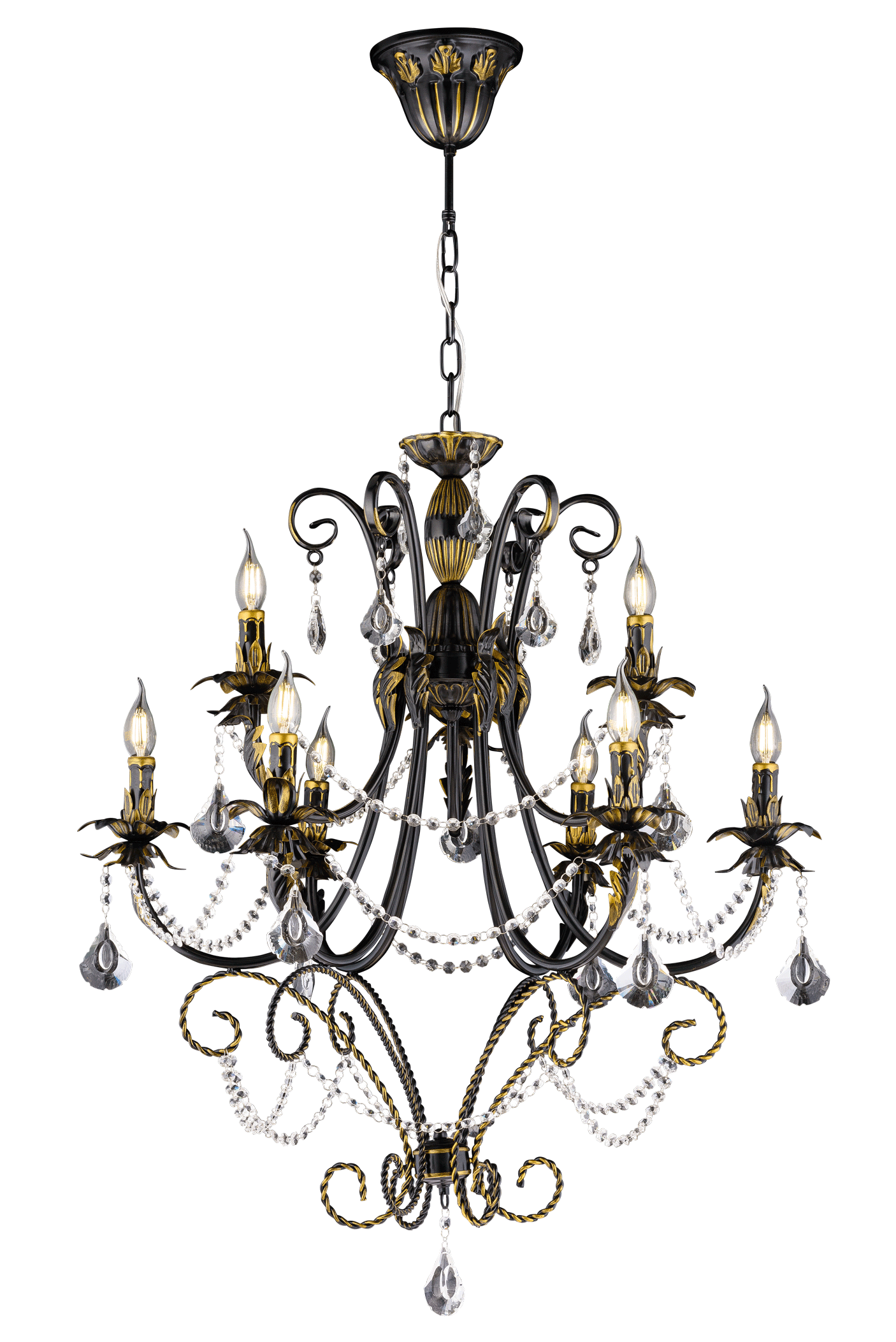 4737/3+6P BK (1/2) Люстра 