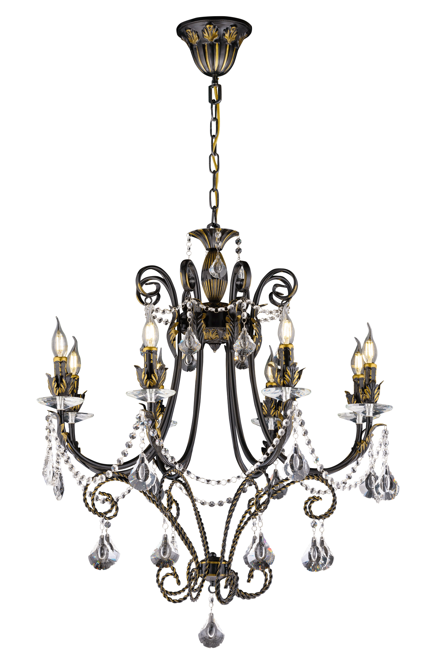 47371/8P BK (1) Люстра 