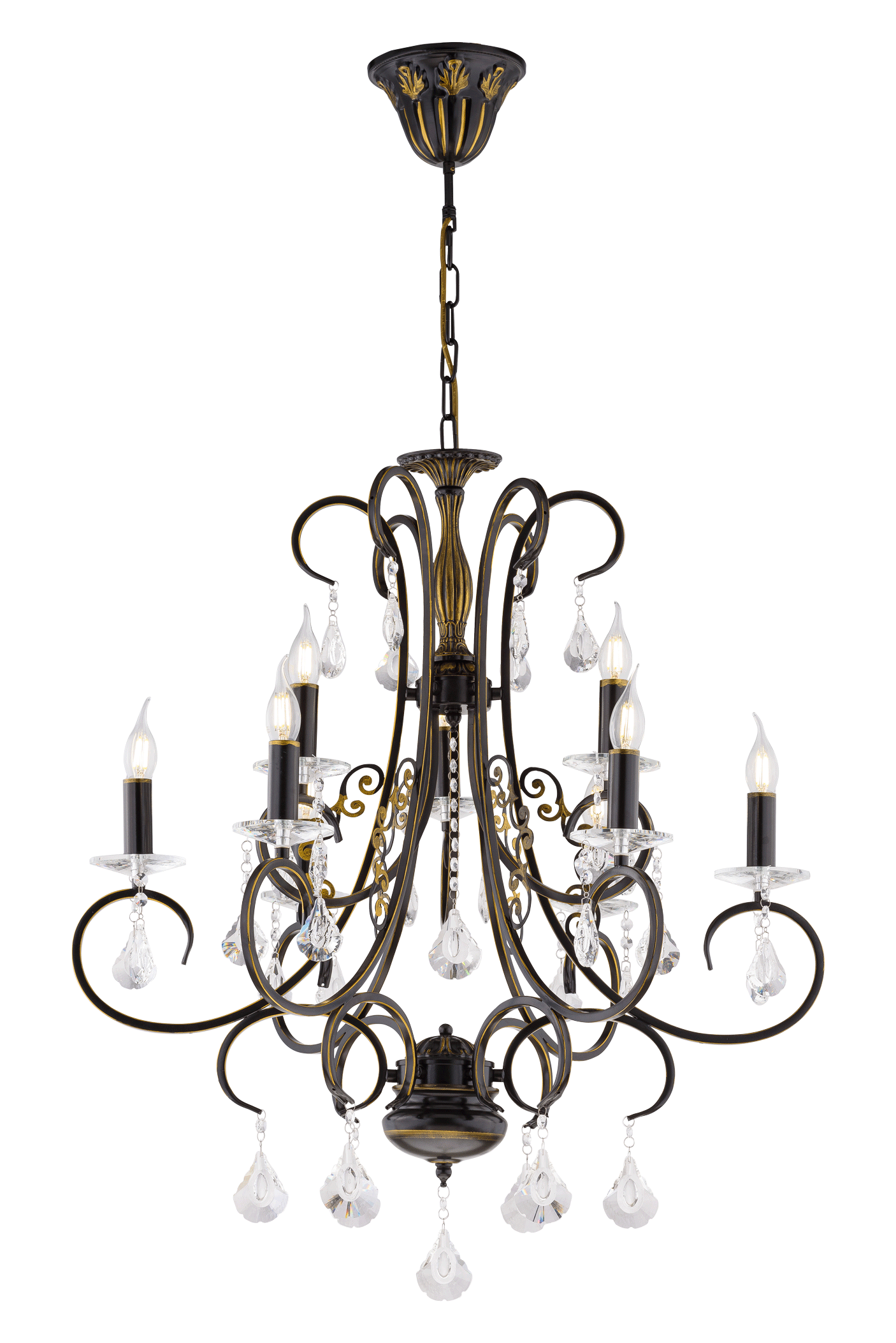 4739/3+6P BK (1) Люстра 