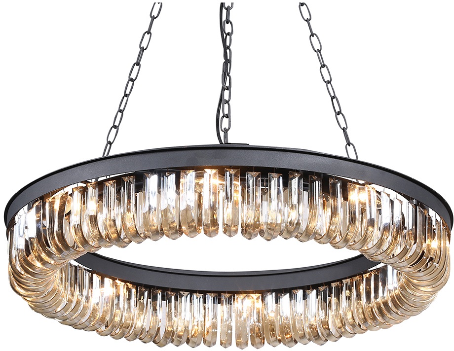 DeLight Collection Подвесная люстра Crystal Black KR0295P-8 black 