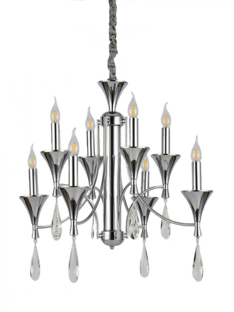 Lumina Deco Подвесная люстра Libero LDP 1230-8 CHR 