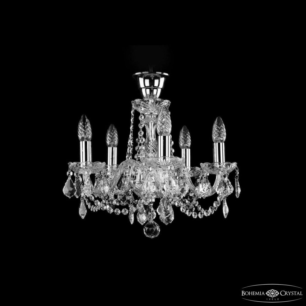 Bohemia Подвесная люстра 1402 1402/5/141 Ni Leafs Tube 