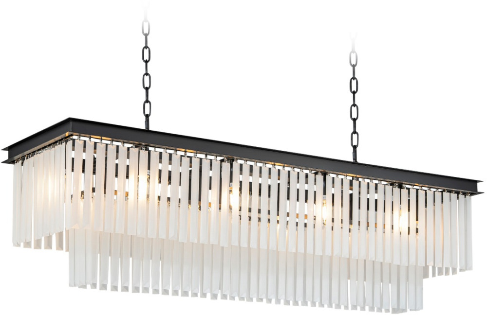 DeLight Collection Подвесная люстра 1920s Odeon KR0387P-10C/P black/frost 