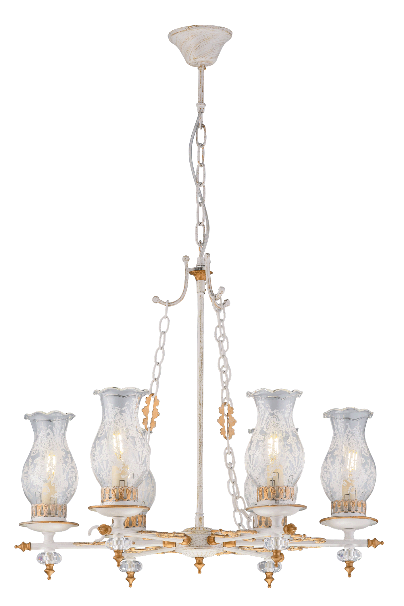 002/6A PAINTING WHITE (1) Люстра # 