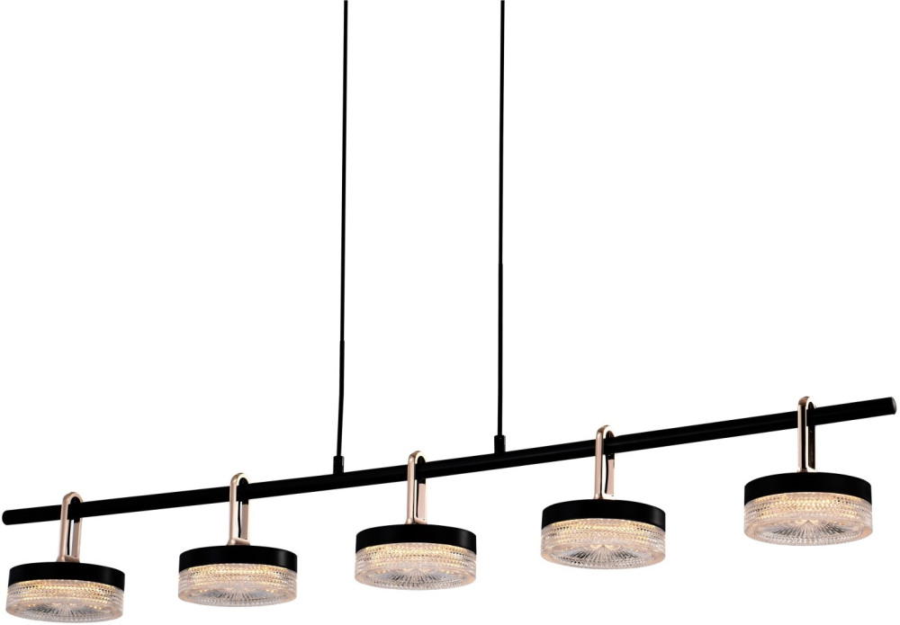 DeLight Collection Подвесная люстра P0855 P0855-5B black 