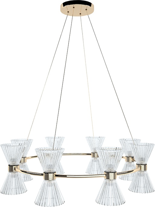 Newport Подвесная люстра 3610 3618/S gold new 