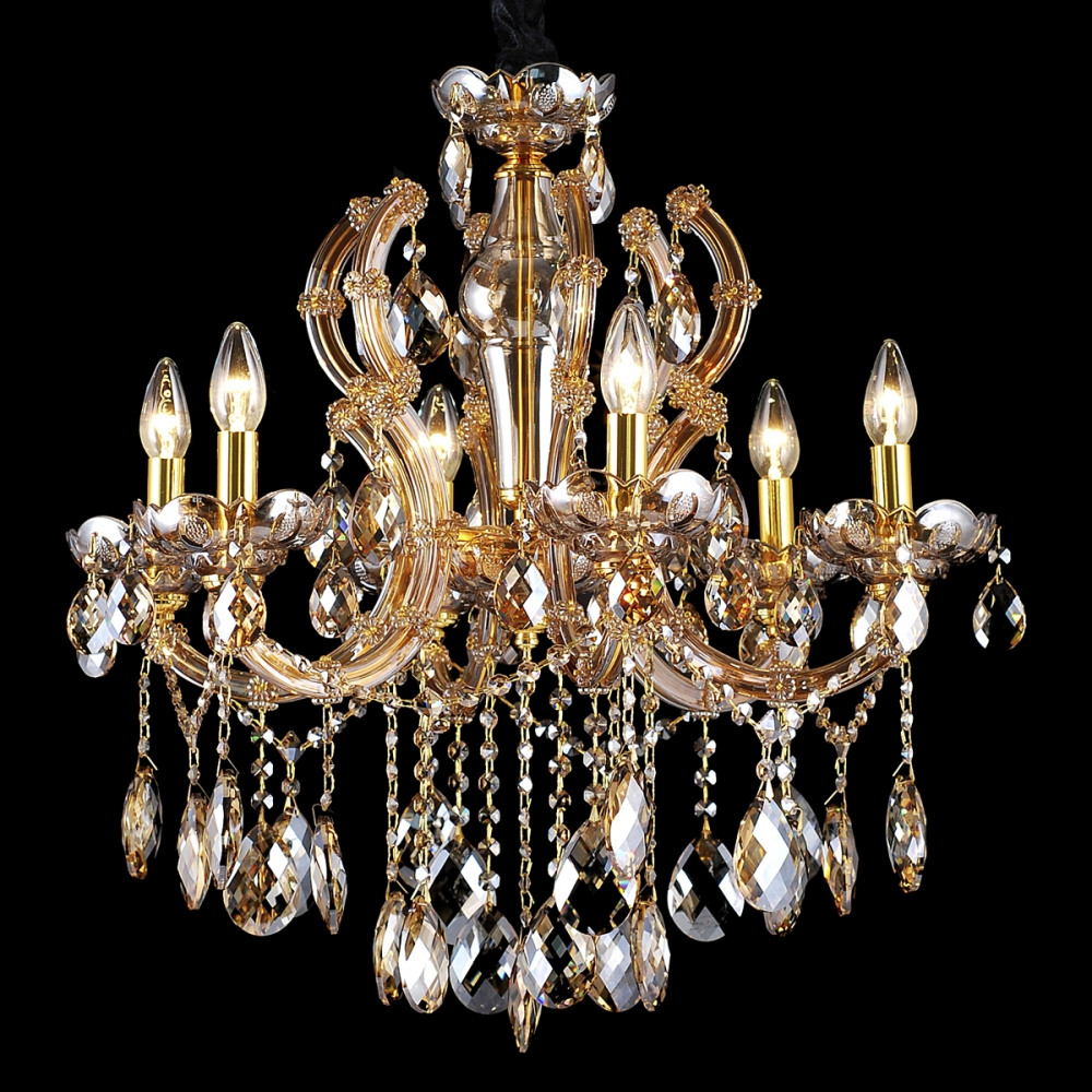 Natali Kovaltseva Подвесная люстра Napoli Napoli 10654/6C GOLD, BRANDY 