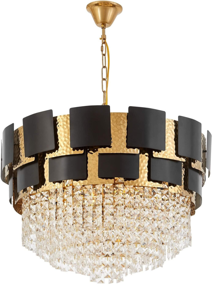 Lumina Deco Подвесная люстра Molina LDP 7045-600 BK+GD 