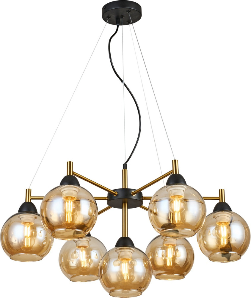 Imex Подвесная люстра  MD.9056-7-P-BK+COP 