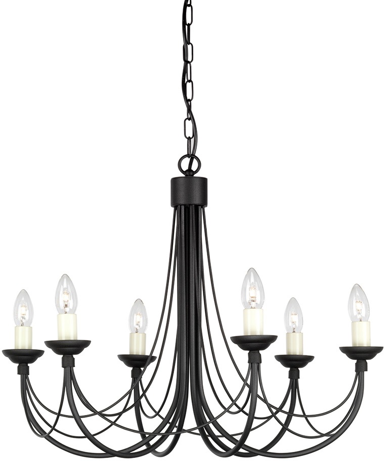 Elstead Подвесная люстра Carisbrooke CB6-BLACK 
