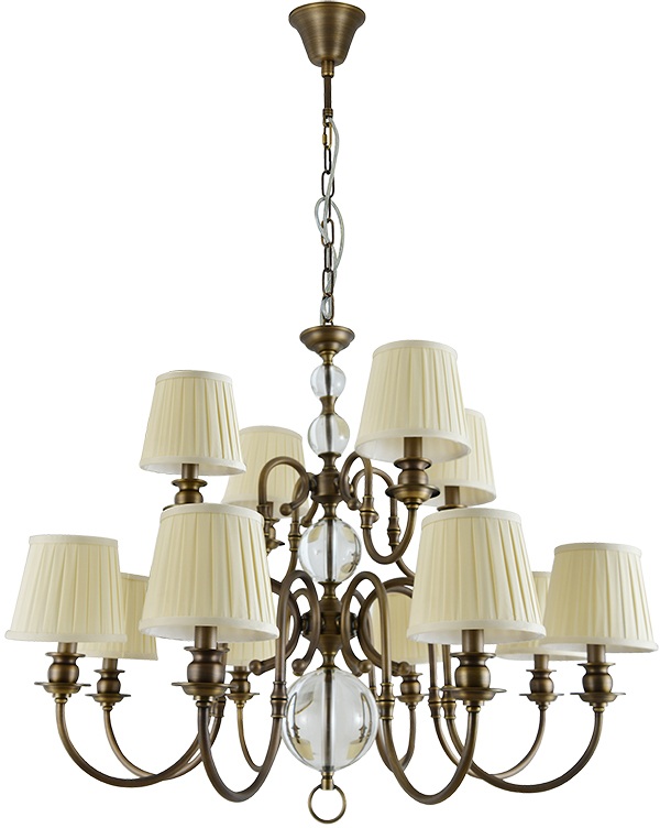 Newport Подвесная люстра 3100 3112/С  black brass без абажуров 