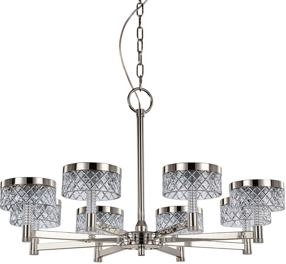 DeLight Collection Подвесная люстра Diamond cut MD21020075-8A satin nickel 