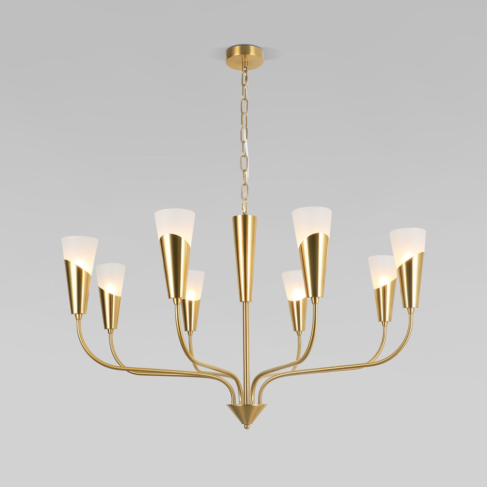 Eurosvet Подвесная люстра Rhyton 60167/8 латунь 