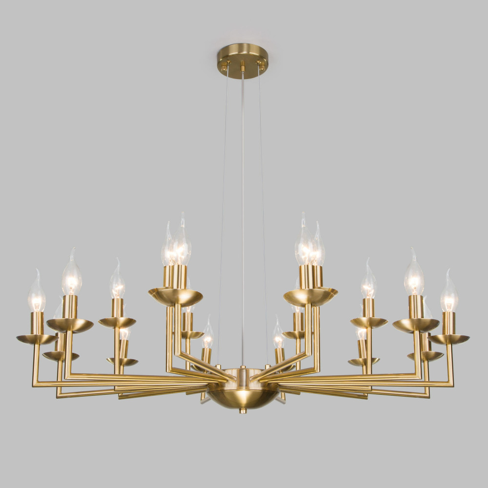 Eurosvet Подвесная люстра Cariso 60150/18 латунь 