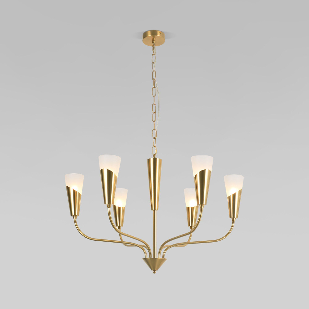 Eurosvet Подвесная люстра Rhyton 60167/6 латунь 