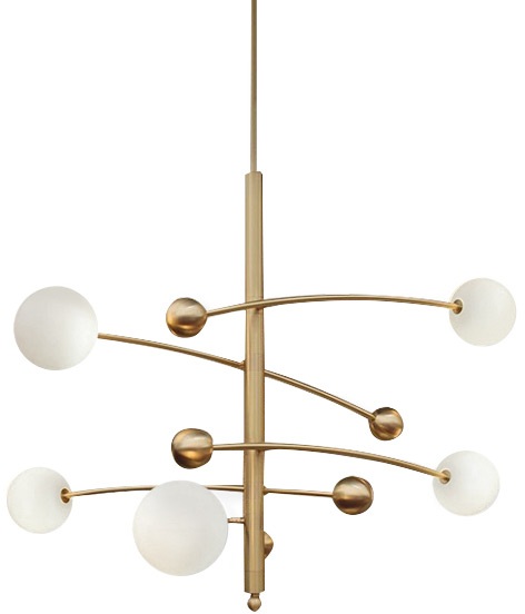 DeLight Collection Подвесная люстра Globe Mobile 10215P/5 brass 