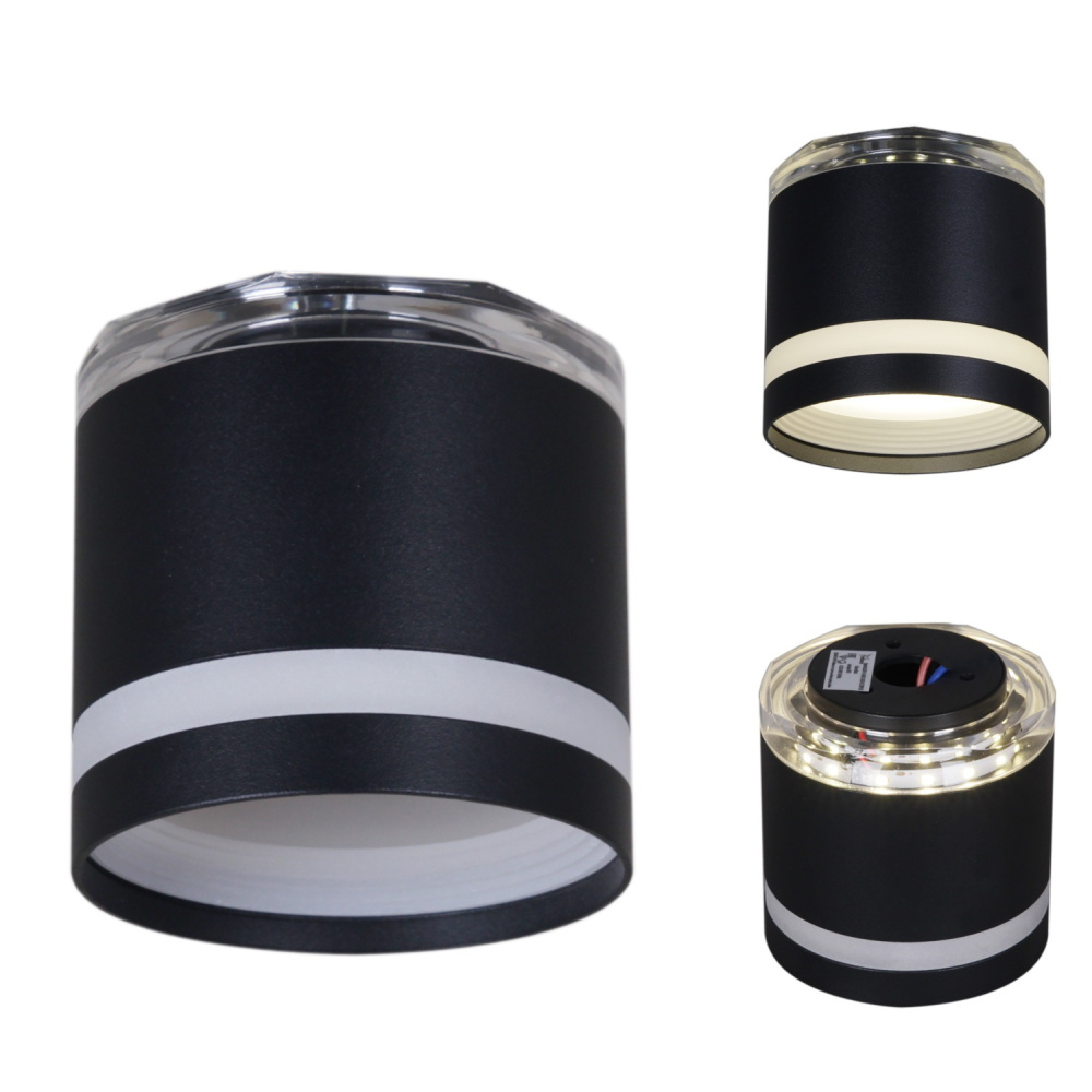 Reluce Точечный светильник  53001-9.5-001LD GX53+LED3W BK 