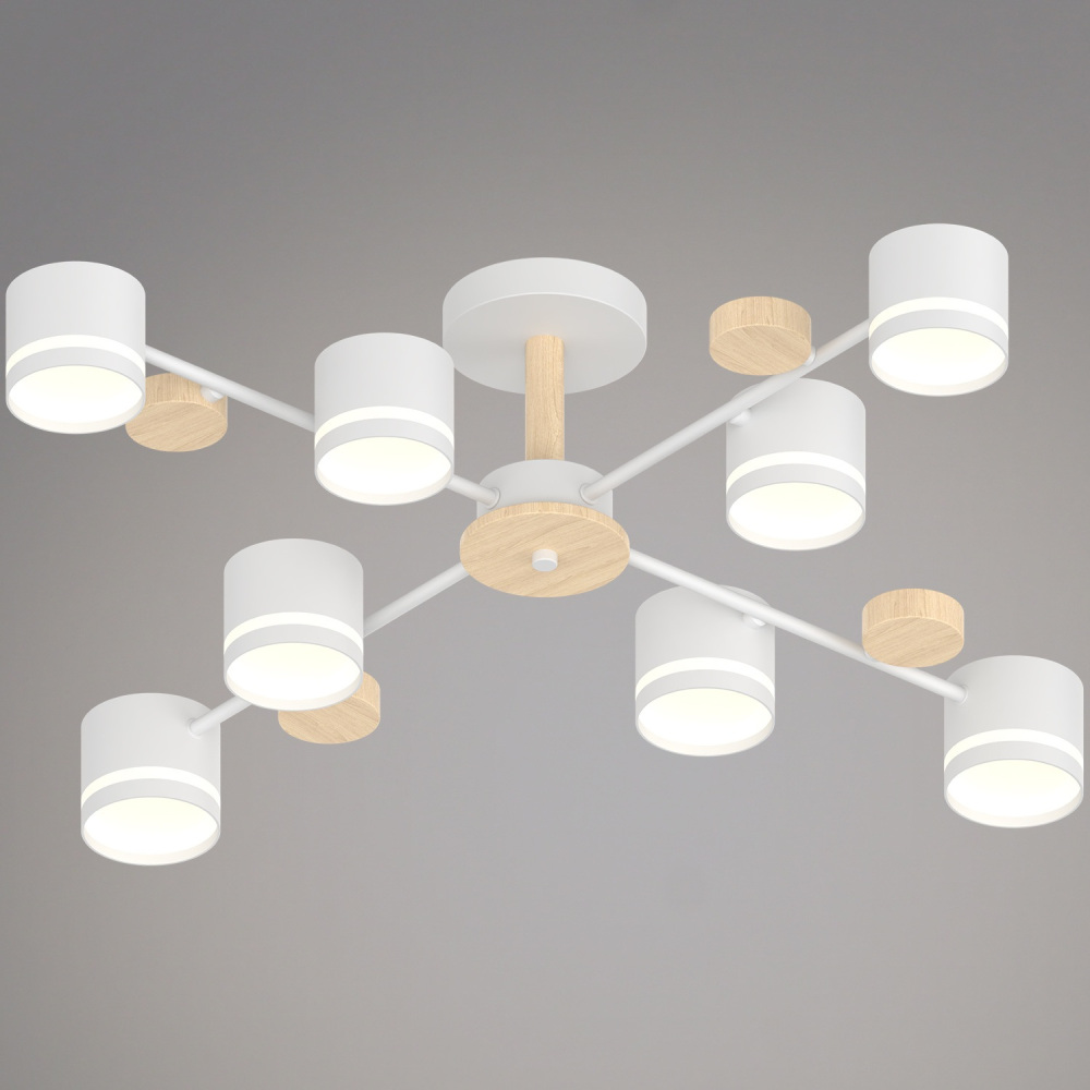 Reluce Потолочная люстра  68730-0.3-08 GX53 WH+WOOD 