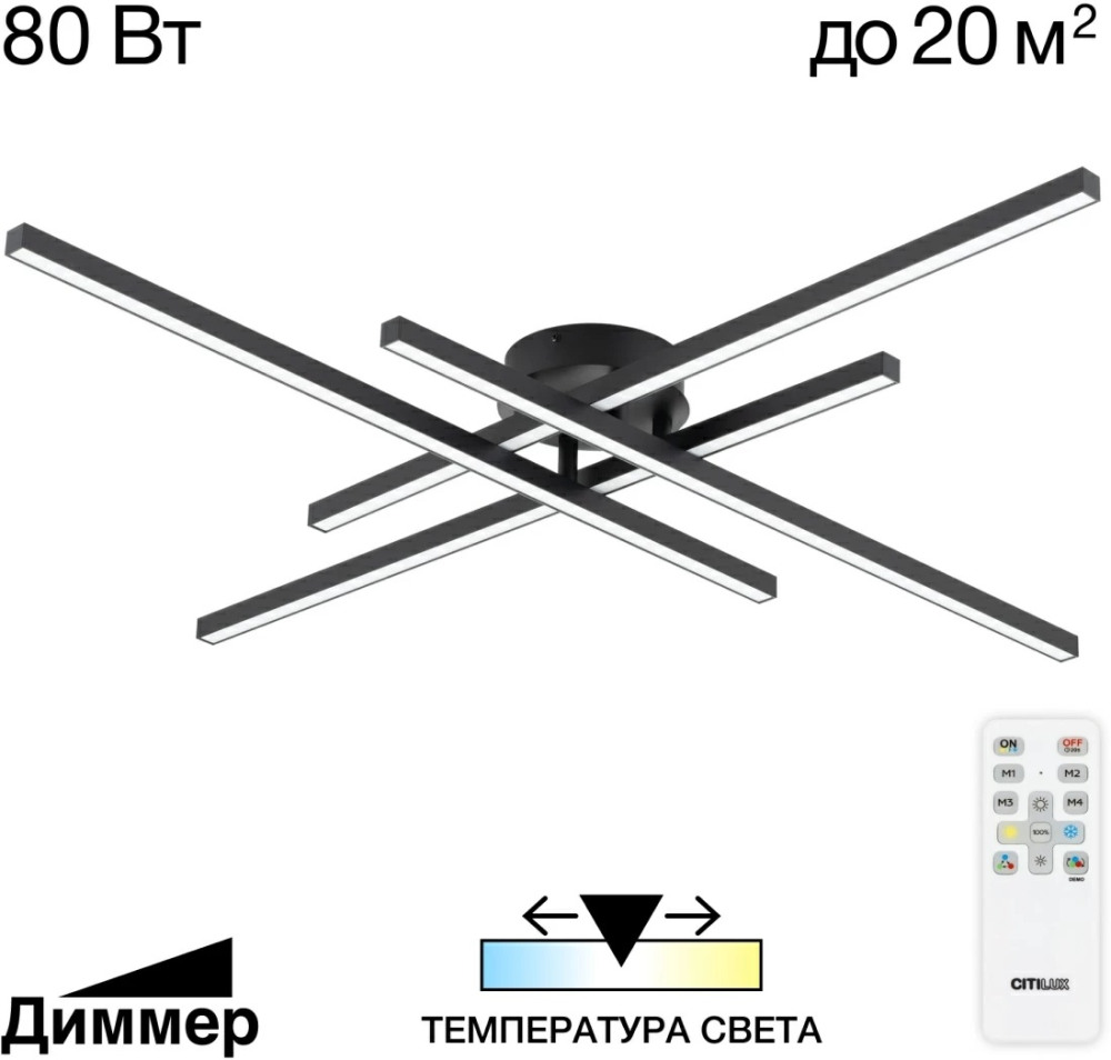 Citilux Потолочная люстра Стиг CL203141 