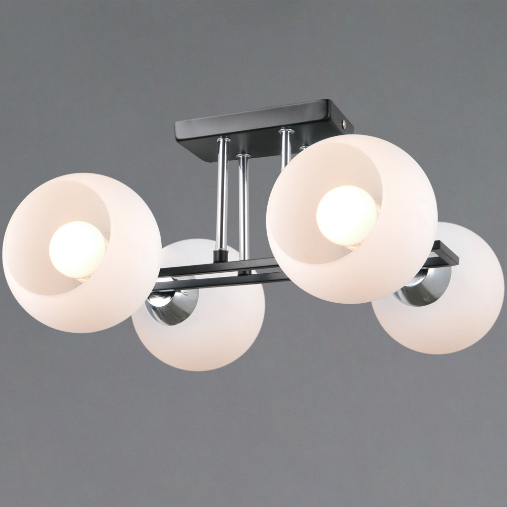 ILLUMICO Потолочная люстра  IL0791-4CSQ-25 BK CR TRENTO 