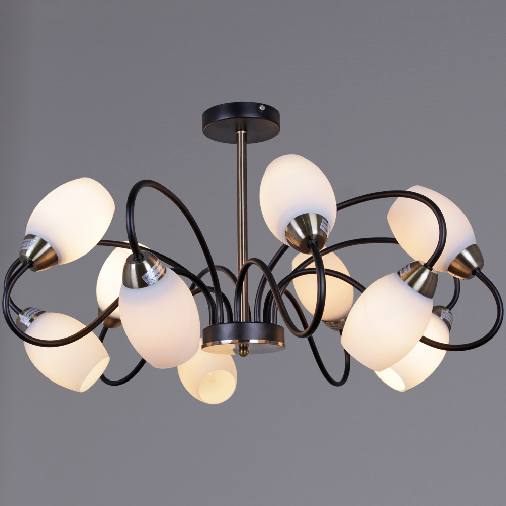 Reluce Потолочная люстра  01270-0.3-10B BK+AB 