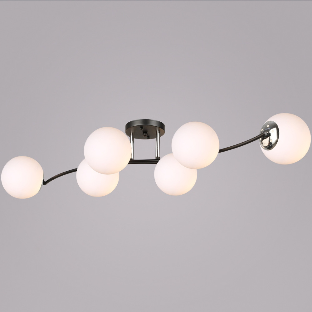 Reluce Потолочная люстра  02318-0.3-06 BK+CH 