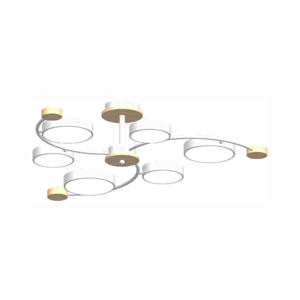 LED4U Потолочная люстра LED4U L3207-840 WH 