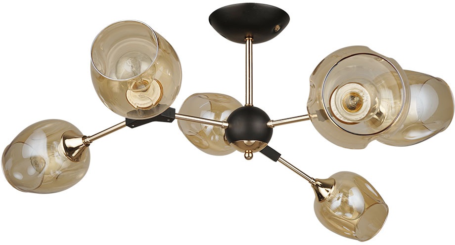 Arte Lamp Потолочная люстра Seppia A4211PL-6BK 