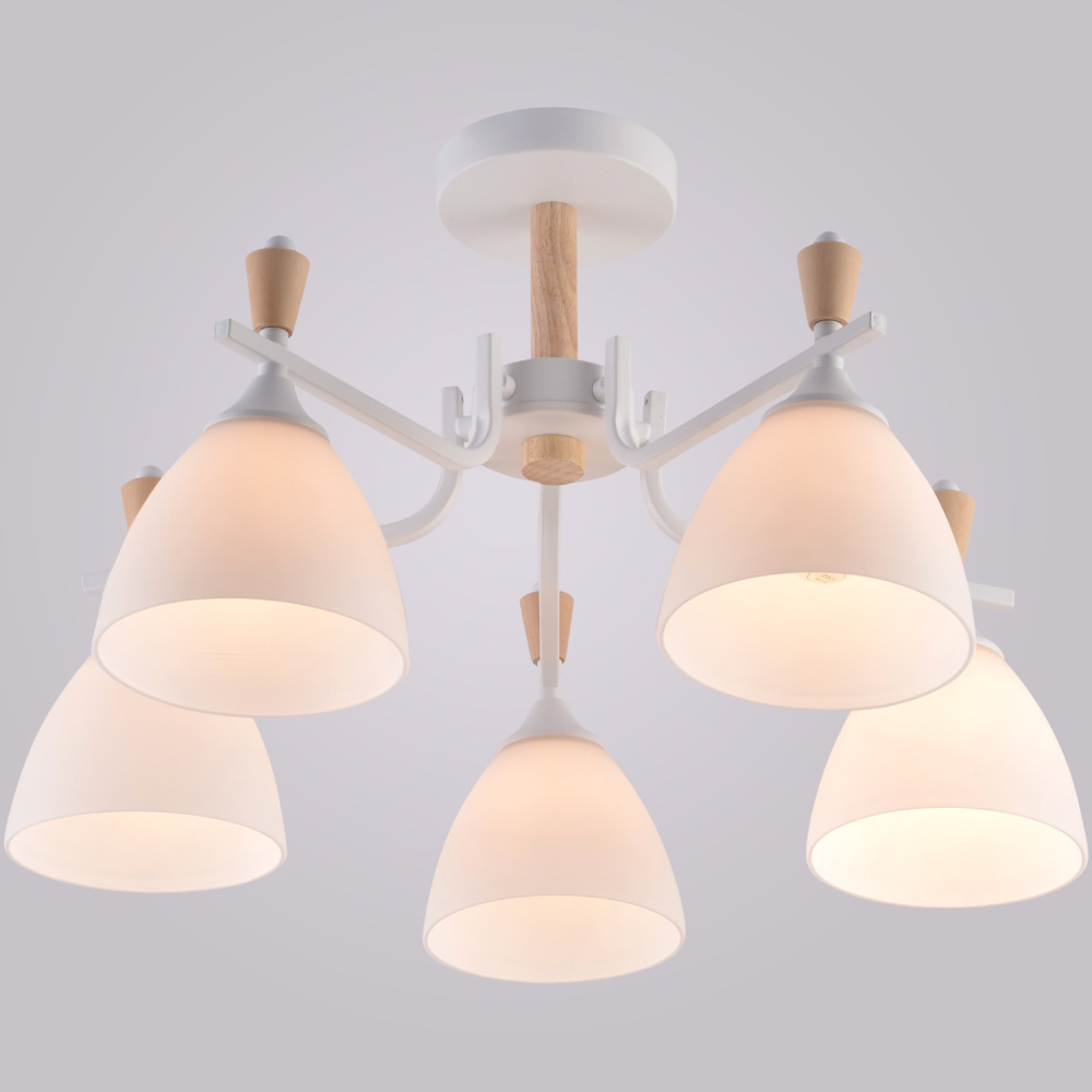 Reluce Потолочная люстра  01622-0.3-05 WH+WOOD 