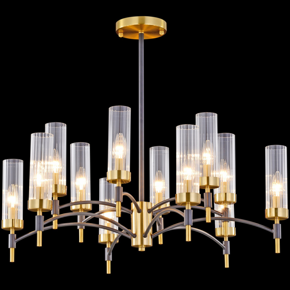 ILLUMICO Потолочная люстра  IL5177-6+6PLS-29 BRASS TUBO 