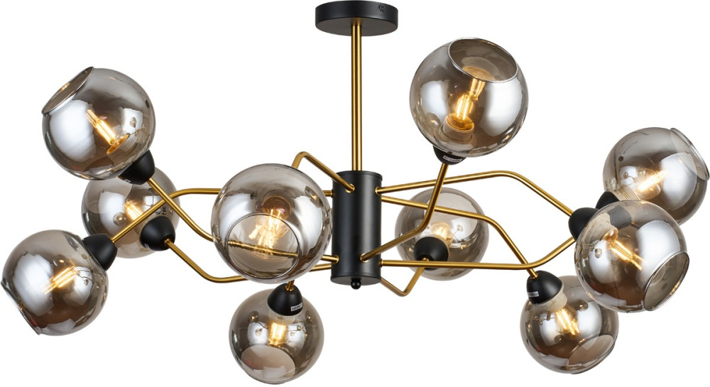 Imex Потолочная люстра  MD.9083-10-S-BK+COP 