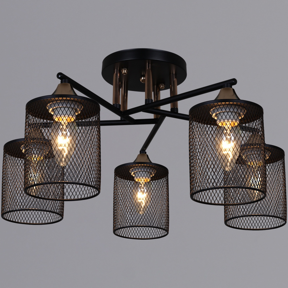 Reluce Потолочная люстра  91360-0.3-05 BK+FG 