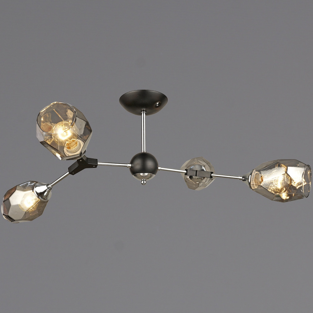 Reluce Потолочная люстра  04209-0.3-04 CH+BK 