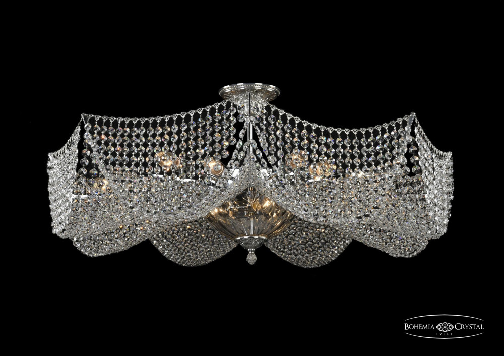 Bohemia Потолочная люстра 7709 77091/16+3/Ni Clear/1E 
