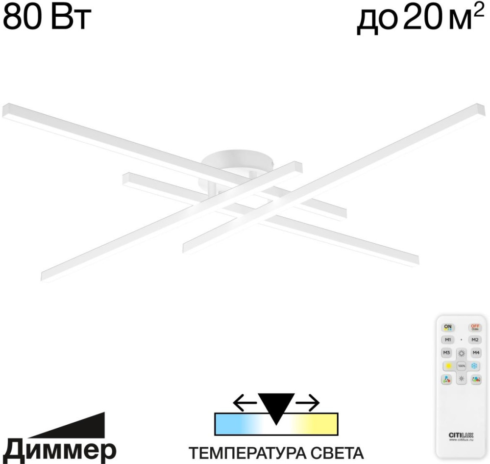 Citilux Потолочная люстра Стиг CL203140 