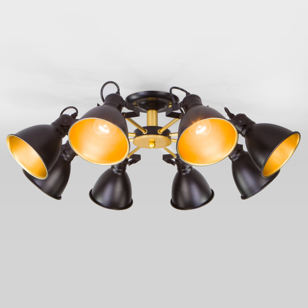 Eurosvet Потолочная люстра Denley 70112/8 черный 