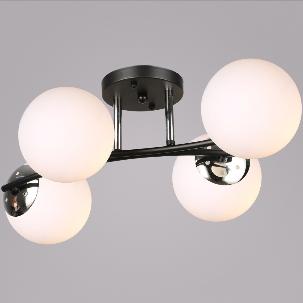 Reluce Потолочная люстра  02318-0.3-04 BK+CH 