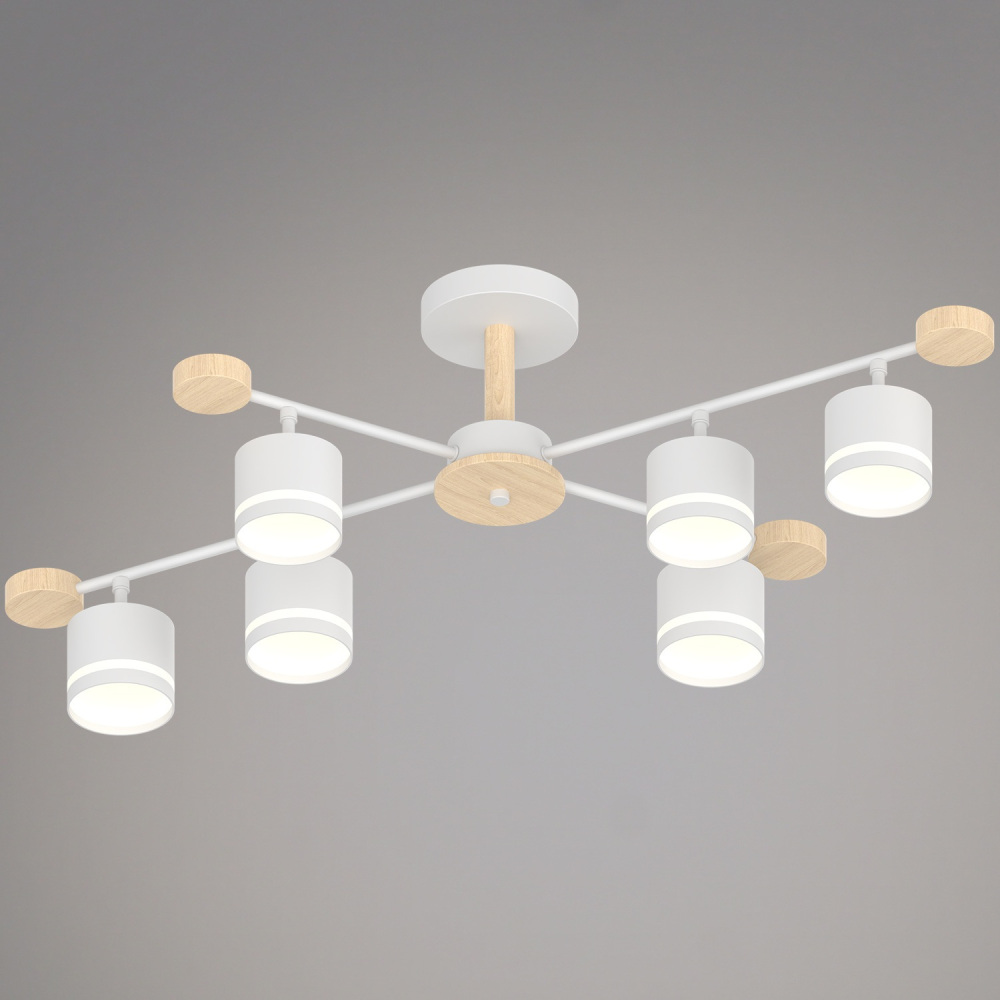 Reluce Потолочная люстра  78730-0.3-06 GX53 WH+WOOD 