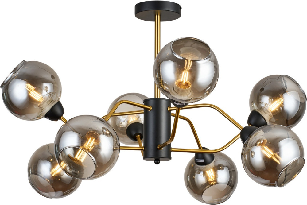 Imex Потолочная люстра  MD.9083-8-S-BK+COP 