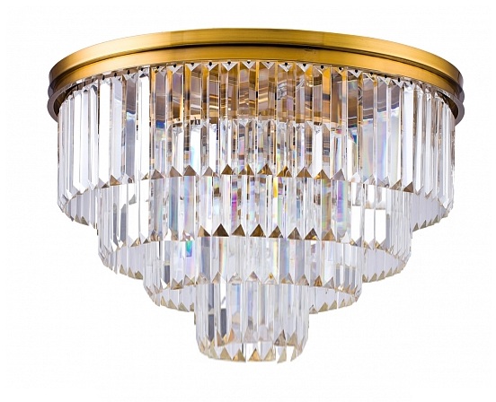 Потолочная люстра 1920s Odeon 9513C/600R gold/clear 