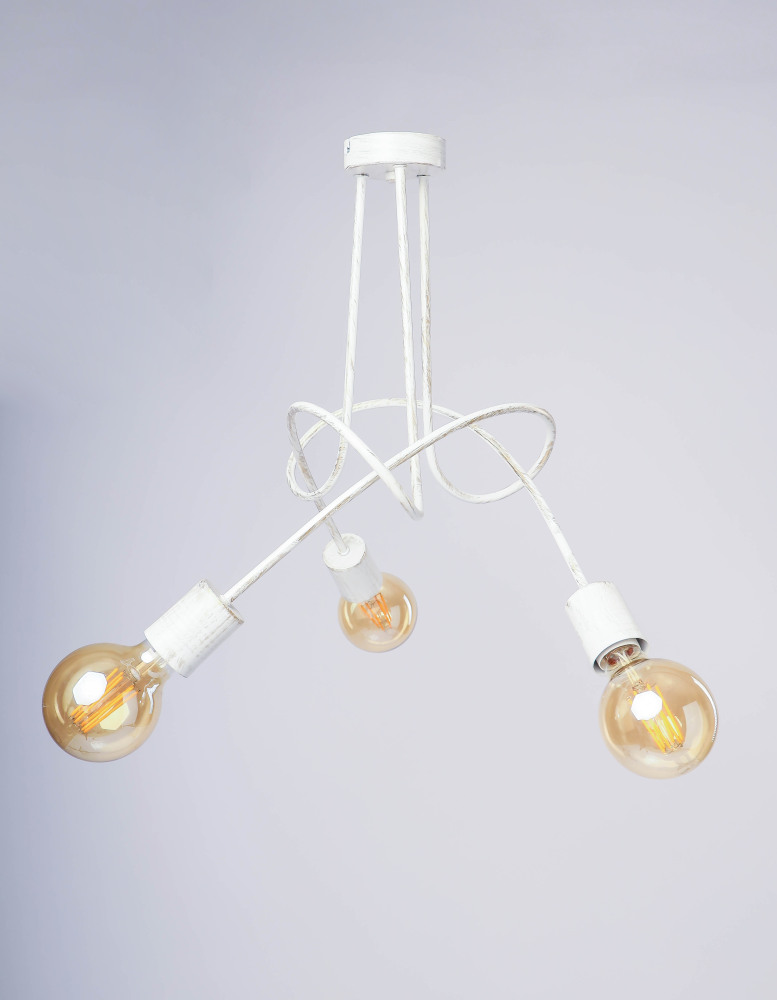 Adilux Потолочная люстра TANGO WHITE PATINA 10123 