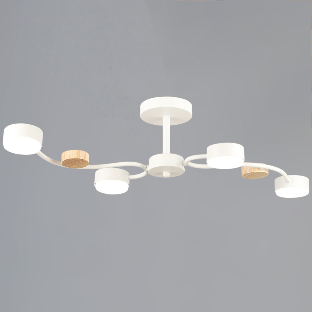 Reluce Потолочная люстра  92860-0.3-04 WT+WOOD GX53 