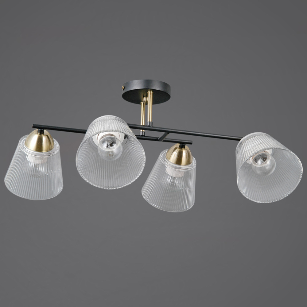 ILLUMICO Потолочная люстра  IL0845-4CSQ-25BKAB ELITE 