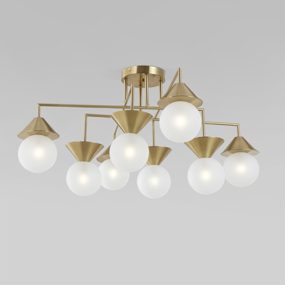 Eurosvet Потолочная люстра Melon 302002/8 латунь Smart 