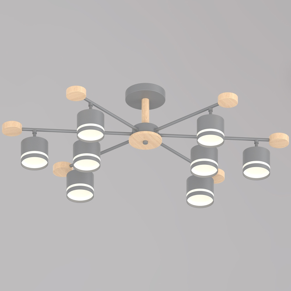 Reluce Потолочная люстра  78730-0.3-08 GX53 GREY+WOOD 