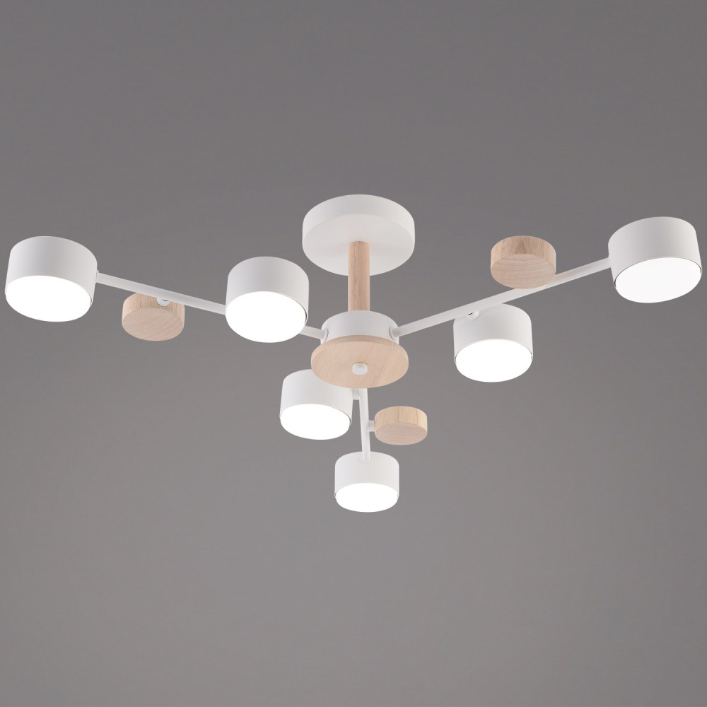 Reluce Потолочная люстра  03758-0.3-06 WT+WOOD GX53 
