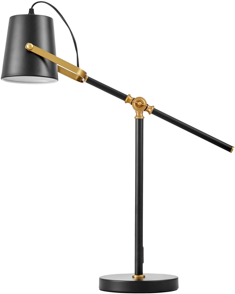 Lumina Deco Интерьерная настольная лампа Fela LDT 7733-1 BK+MD 